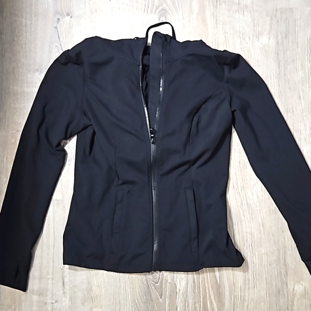 Super soft fitted zip up jacket